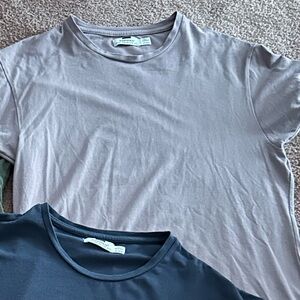 BUNDLE 4/$30 VGUC MENS XL TOPMAN STRETCH ROSE TAUPE SHORT SLEEVE TSHIRT